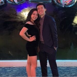 Velvet little black mini dress